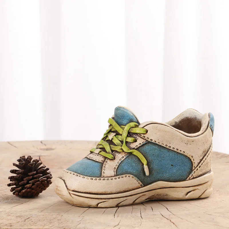 Творческий Простой моделирование обувь с высоким берцем суккулентные цветочные