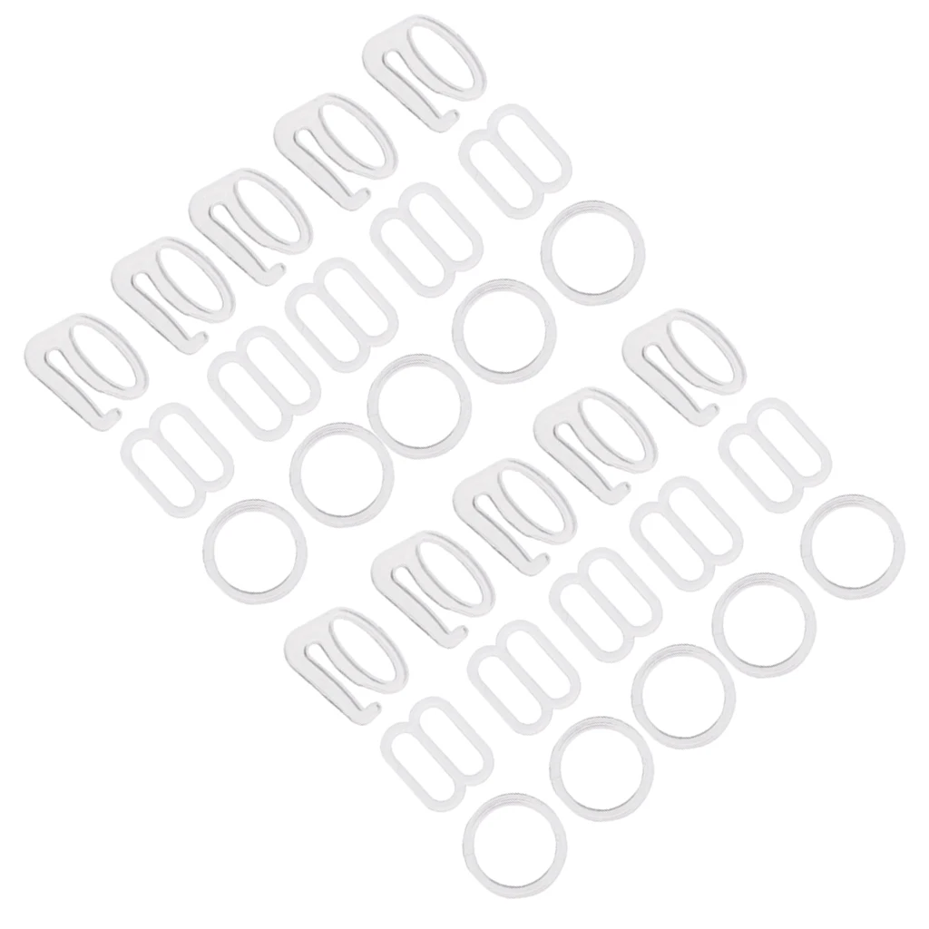 10 комплектов нейлоновый бюстгальтер регулируемый слайдер/Крючки/уплотнительное