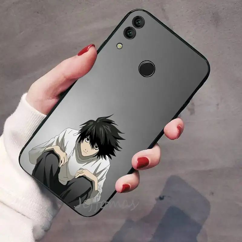

Death Note anime manga LLawliet Phone Case For Huawei Honor view 7a5.45inch 7c5.7inch 8x 8a 8c 9 9x 10 20 10i 20i lite pro