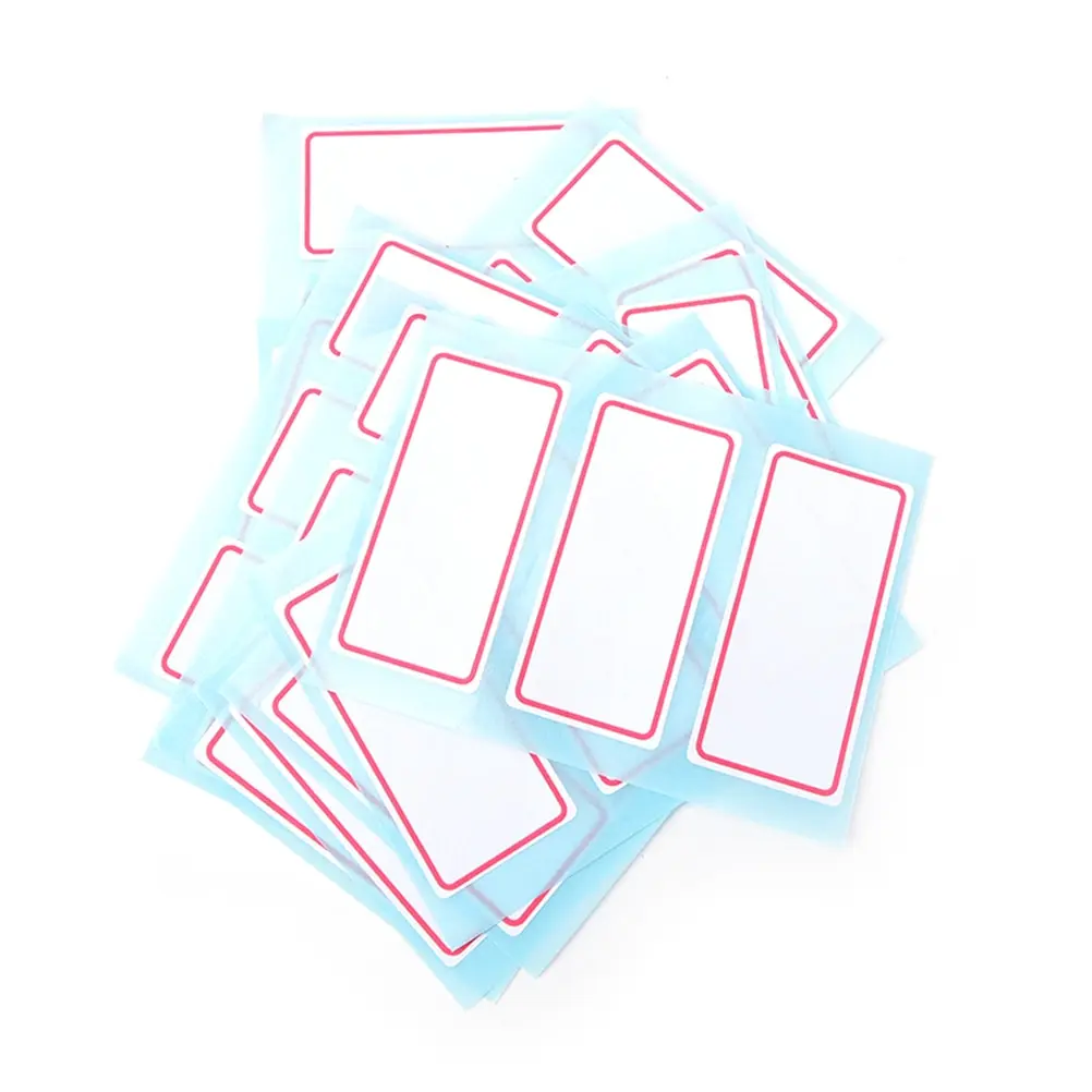 36 этикеток стикер s образные листы белые самоклеящиеся этикетки именная наклейка