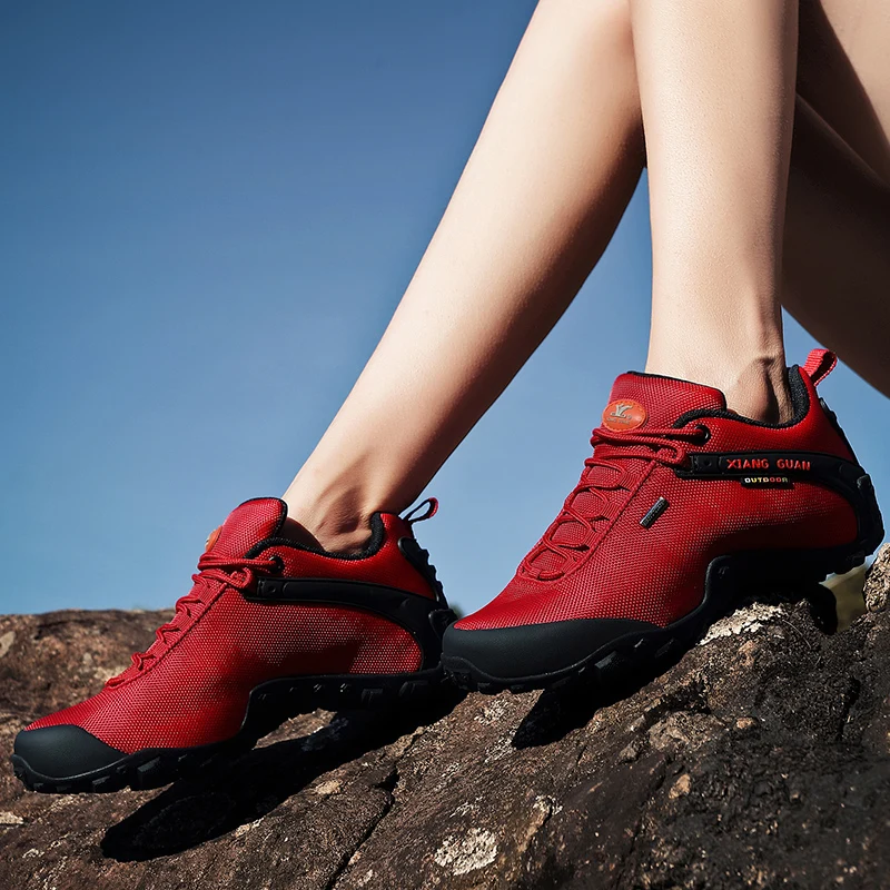 

XIANG GUAN New Classics Style Men boot Ankle Rubber Shoes Outdoor Shoes Multi-Fundtion Climbing Sneakers Casual Shoes