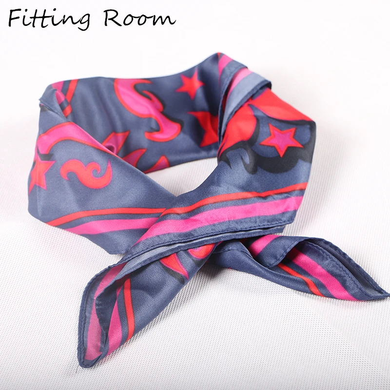 2019 новый весенний женский шелковый шарф для волос квадратная шаль и обертывание