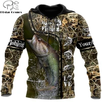 custom name bass fishing 3d printed autumn men hoodies unisex casual pullover zip hoodie streetwear sudadera hombre dw0559
