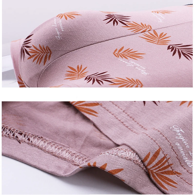 4pcs/Lot Mens Underwear Boxers Cotton Fashion Printed Men Underpants Boxer Shorts Male Panties Pouch Vetement Homme