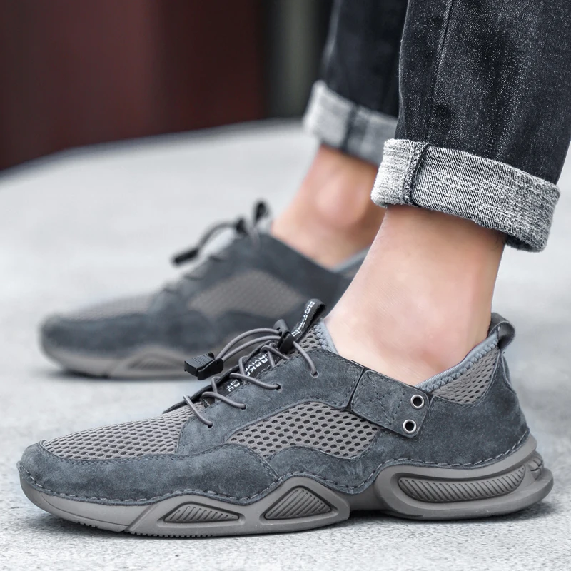 

Кроссовки мужские прогулочные, дышащие, Повседневная Удобная Обувь для улицы, летние