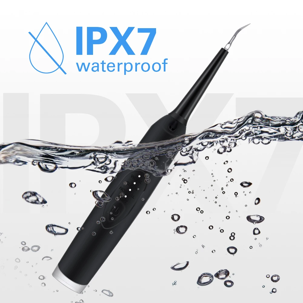 Скребок зубной электрический портативный для отбеливания зубов и орошения