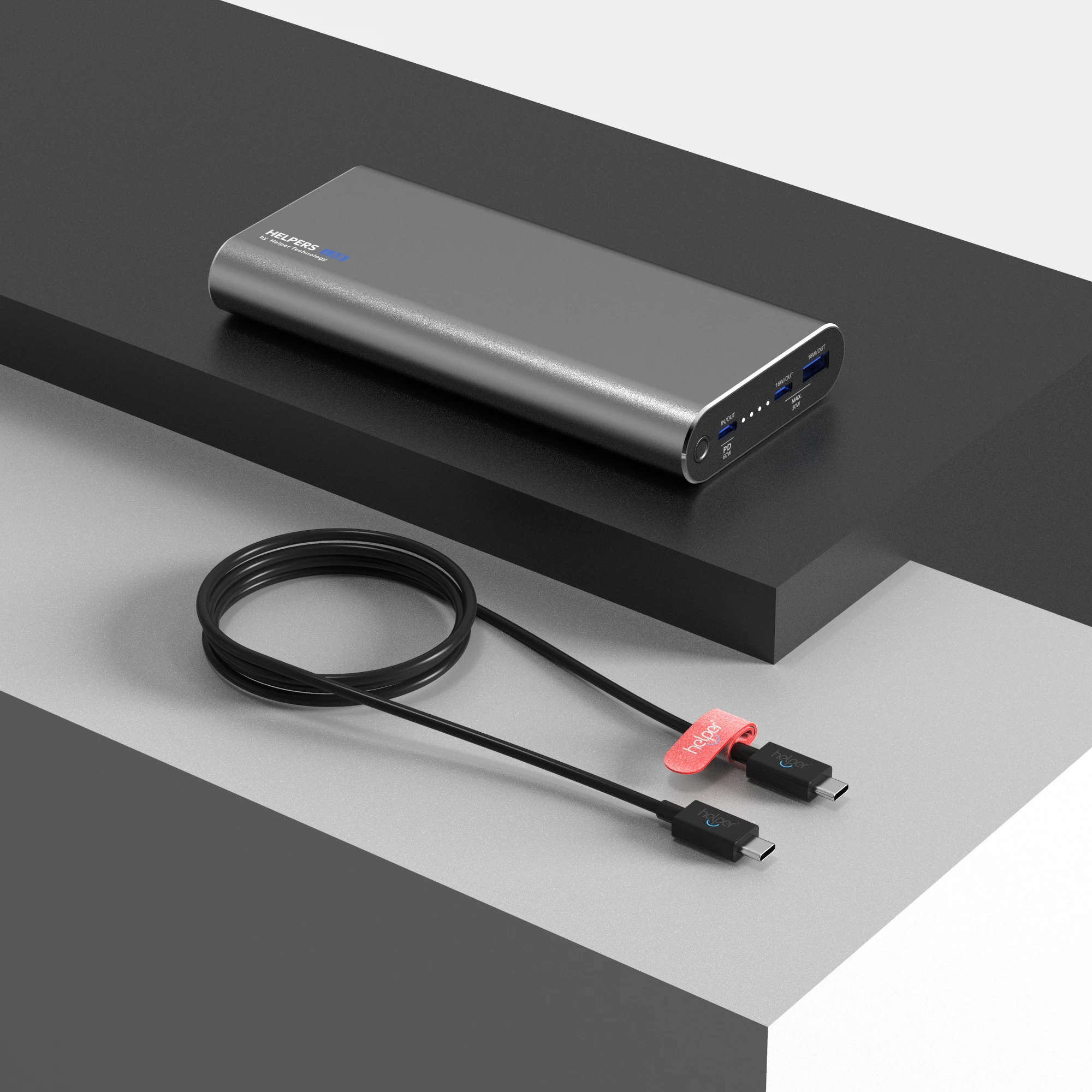 20V 2.25A 3.25A 45W 65W power bank PD+ QC с usb type-C входом/выходом и QC выходом для Macbook DELL XPS usb type-C ноутбуков