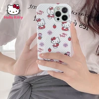hello kitty for iphone 78pxxrxsxsmax1112pro12mini white simple cartoon frosted hard shell