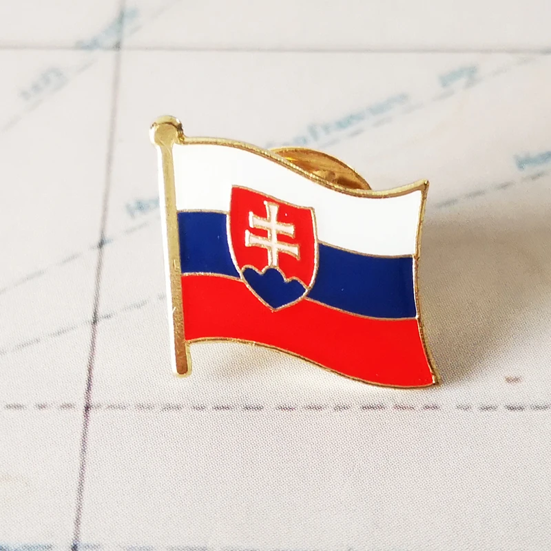 Словакия Национальный флаг значки чехол для телефона на руку заплаты вышивки и