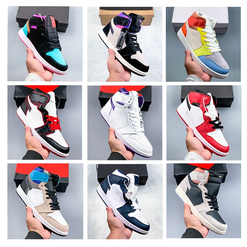 

Top Quality 1 High 1s Unions X One Shoes Varsity Red UNC Fearless Toe Sneakers Bred Satin Black Toe NRG No L S Chicago Royal SB