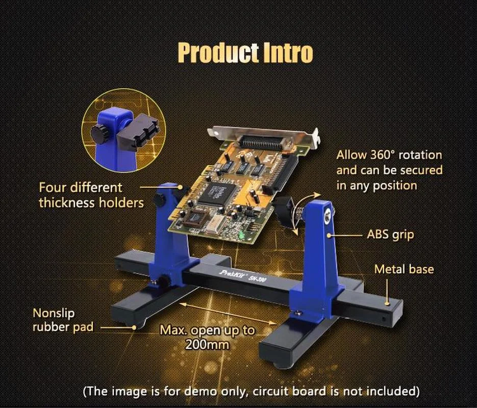 Новый Proskit SN-390 2 регулируемый держатель печатной платы с поворотом на 360 градусов