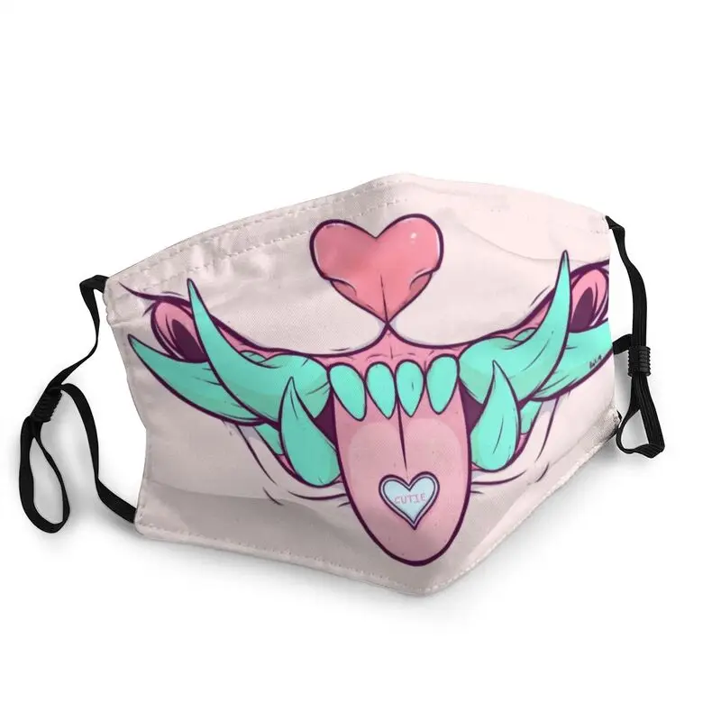 

Sweet Tooth Oni Hannya Monster Breathable Unisex Mouth Face Mask Japanese Vaporwave Demon Anti Dust Protection Respirator Muffle