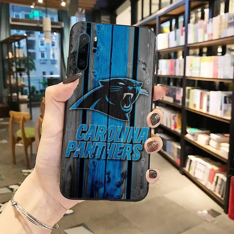 

Carolina panther rugby Phone Case Funda For Huawei P9 P10 P20 P30 Lite 2016 2017 2019 plus pro P smart Cover Funda Shell