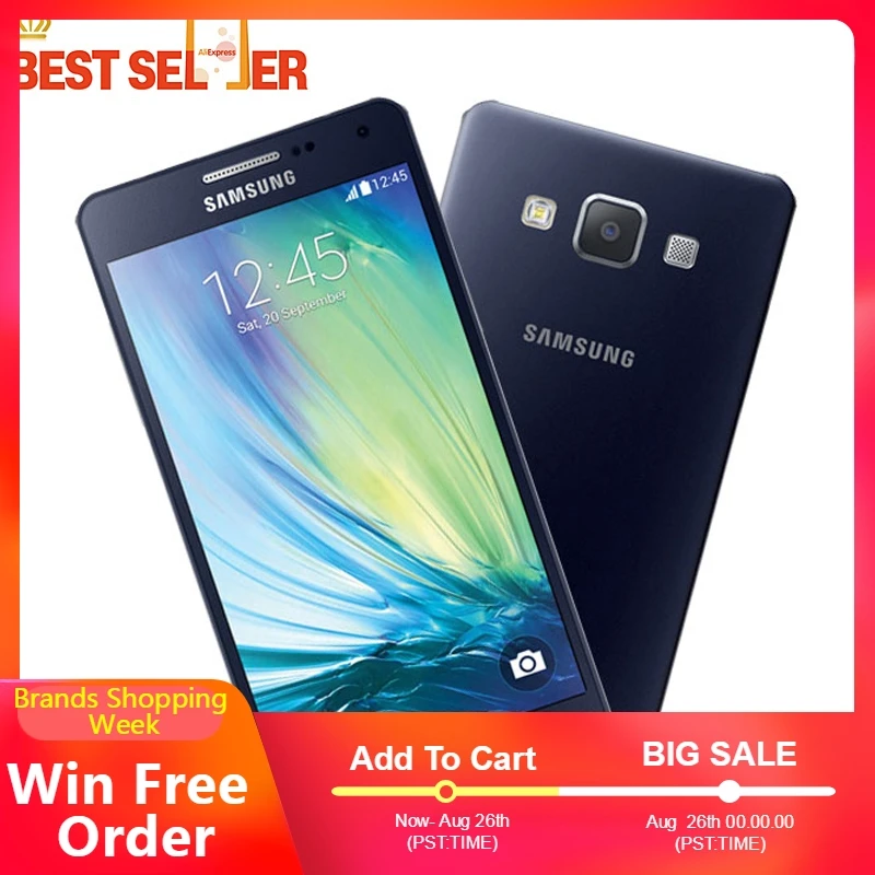 Разблокированный мобильный телефон samsung Galaxy A5 A5000 A500F 2015 4G LTE 5 0 &quotчетырехъядерный