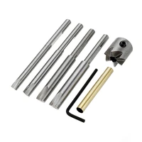 7pcs wood turning pen mill set barrel trimmer for pen kits woodworking tool sets kit durable