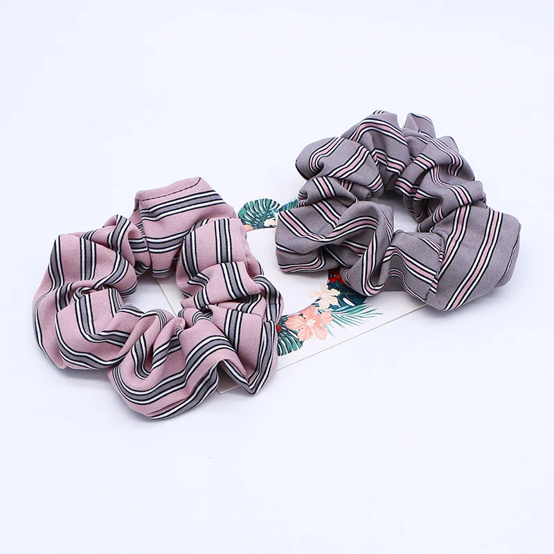Полосатые резинки для волос держатель хвоста милые женские резинка аксессуары
