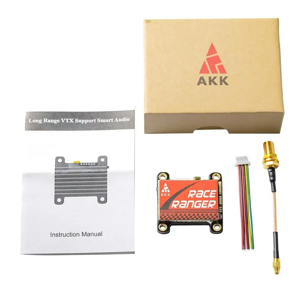 

Race Ranger 5.8G Long Range Transmitter VTX FPV 200mW/400mW/800mW/1600mW Switchable Transmitter Support Smart Audio