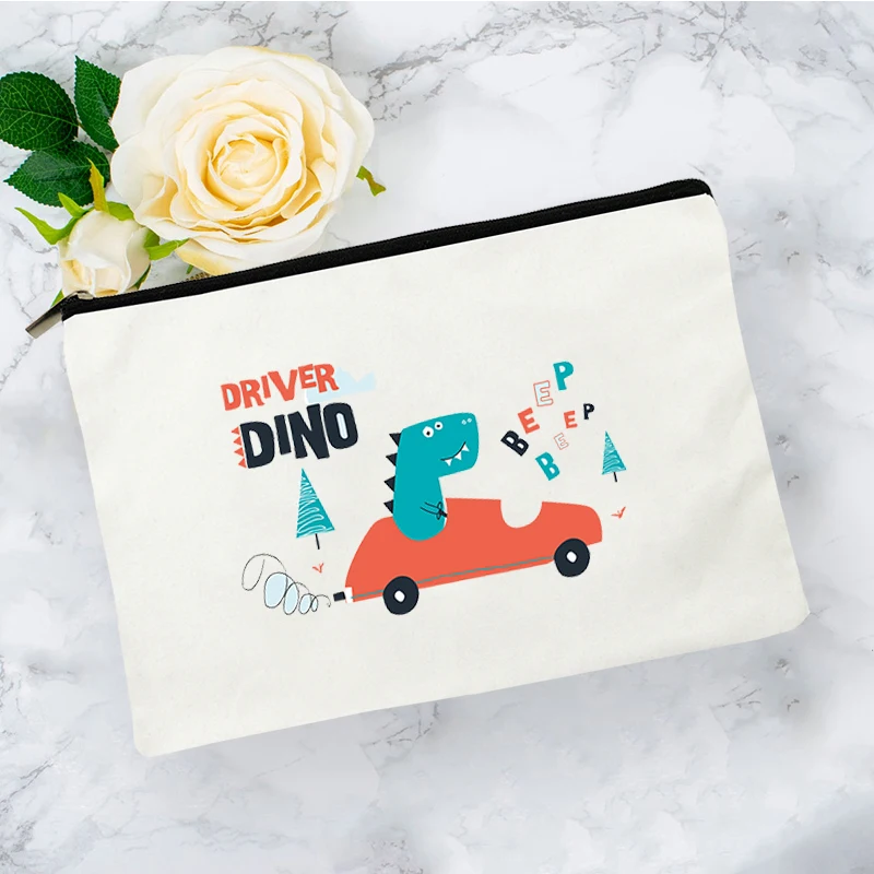 

Dinosaur Anime Cosmetic Bag for Makeup Women Mini Handbags Make Up Storage Travel Pouch Bags Organizer Free Shipping Women's