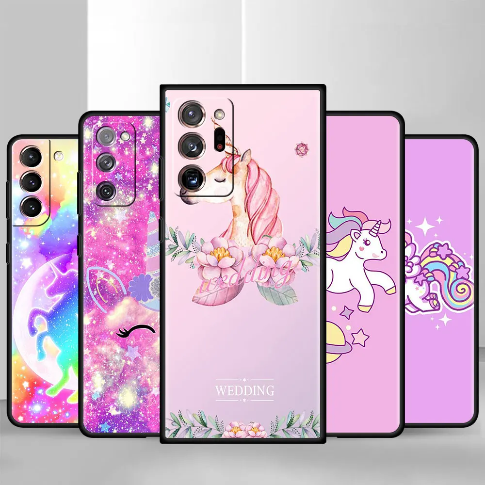 

Unicorn Rainbow Horse Fitte Case for Samsung Galaxy A50 A51 A70 A71 A21s A12 A31 A10 A20e A20s A30 A40 Tpu Capa Phone Cover