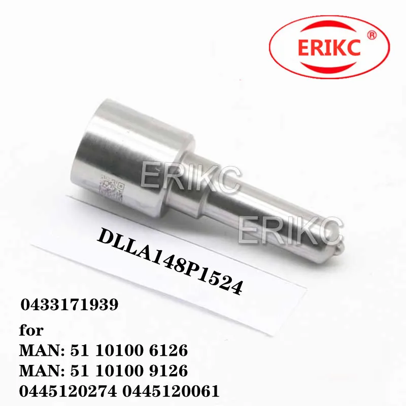 

ERIKC Diesel Oil Burner Nozzle DLLA148P1524 0433171939 for MAN: 51 10100 6126 MAN: 51 10100 9126 0445120274 0445120061