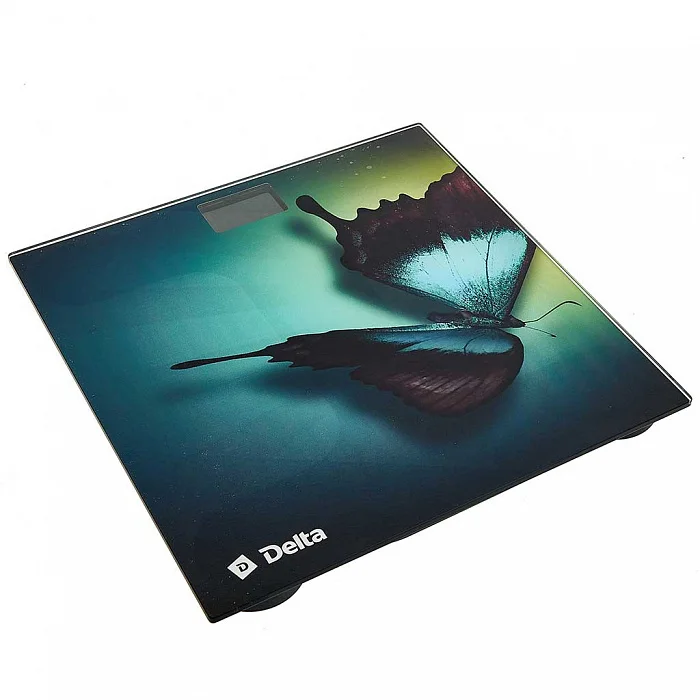 Весы напольные 180 кг 26х26 см электронные D-9227/1 &quotБабочка&quot | Дом и сад