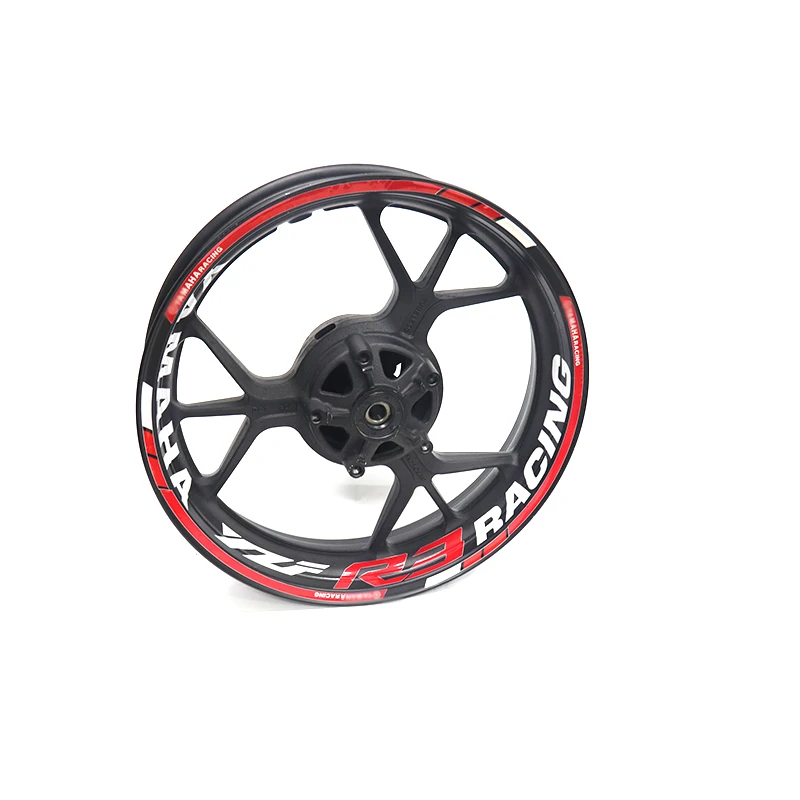 

New high quality Fit Motorcycle Wheel Sticker stripe Reflective Rim For Yamaha YZF R3