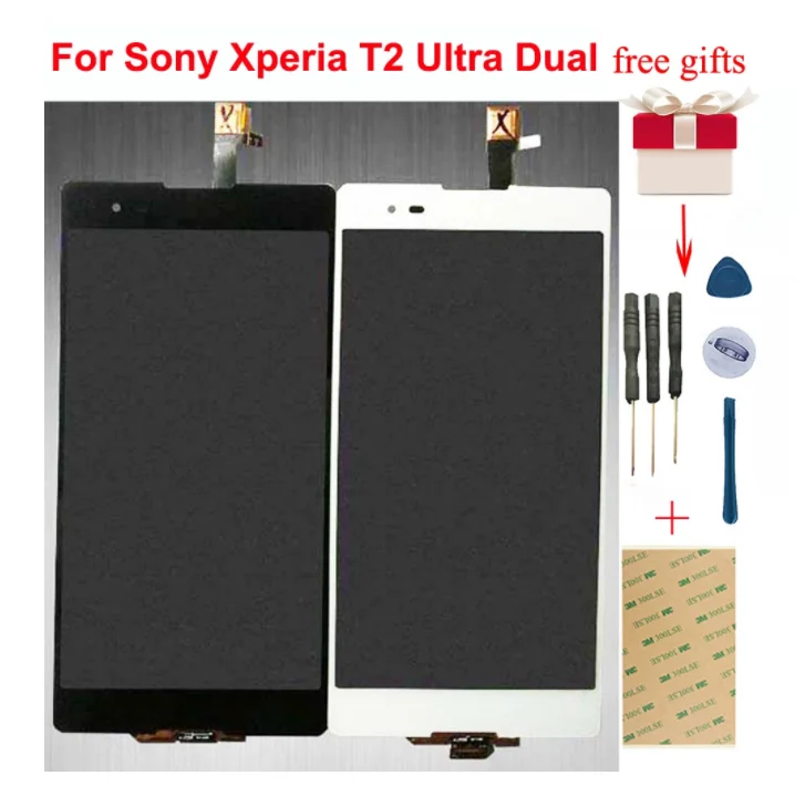 ЖК дисплей для Sony Xperia T2 Ultra D5322 D5303 D5306 XM50h сенсорный экран дигитайзер инструменты