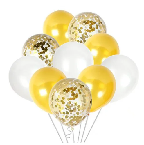 10 шт. 12 дюймов розовое золото конфетти латексные Наборы Шаров Baby Shower DIY Любимое