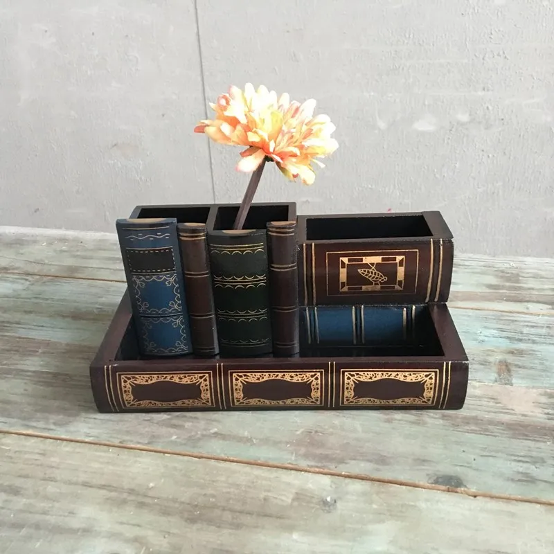Многофункциональная подставка для ручек с имитацией книжки в Европейском стиле
