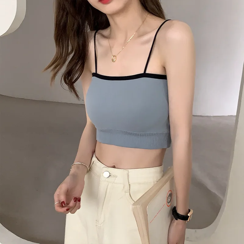 

Women's Bras Tube Tops Fashion 2022 Bra Crop Tops Seamless Girls Bralette Tops Female Fitness Underwear Brassiere Intimate