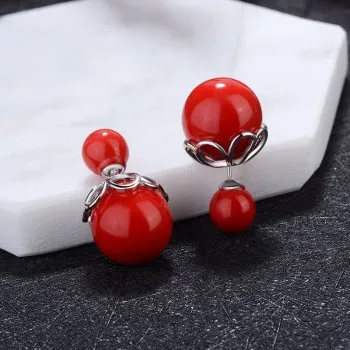 

Korean Fashion Earrings Earrings Simple Lace Pearl Earrings Jewelry Stall Supply 7 Earrings for Women Wholesale Stud Earrings