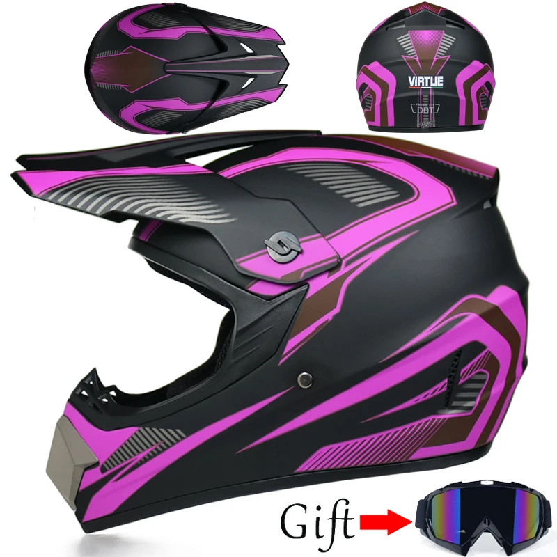Мотоциклетный шлем для мотокросса Cascos Para Moto внедорожный мотоциклетный Abs для мужчин и женщин в горошек - Цвет: 15a