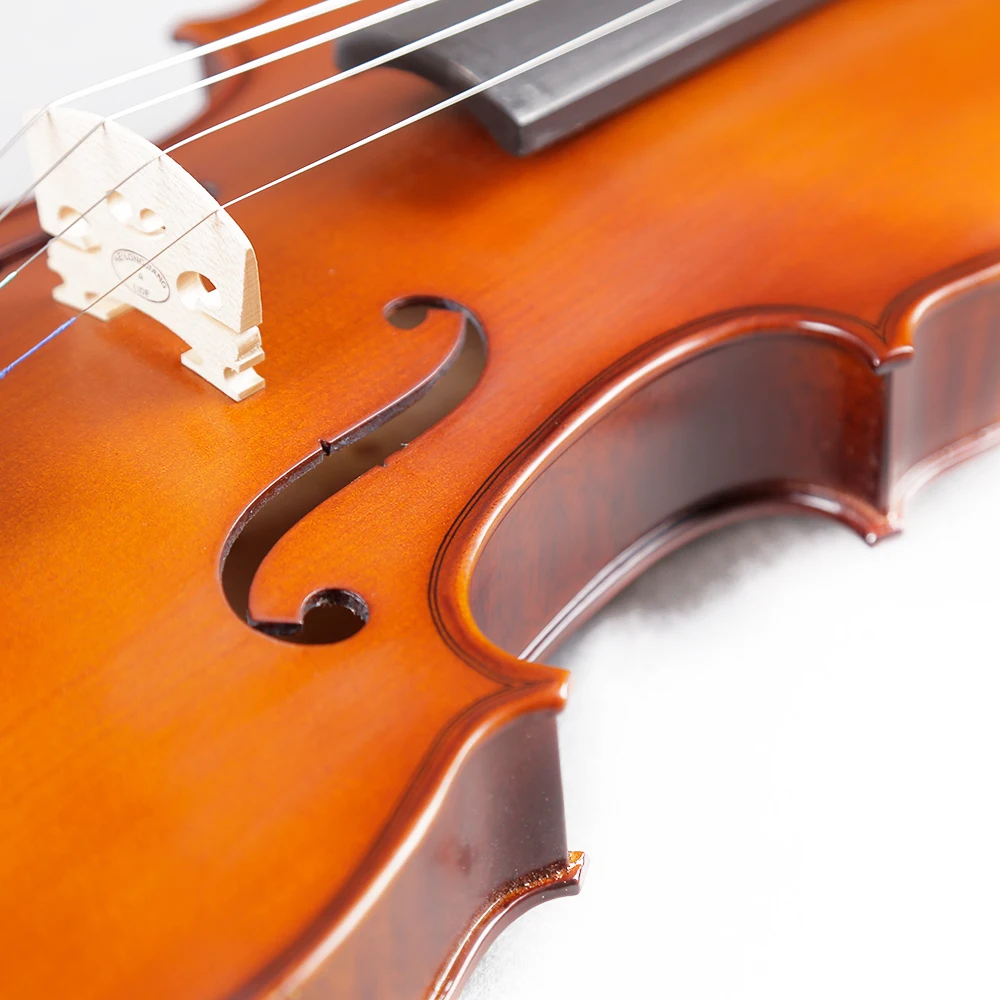 SeveAngel Solid Wood Violin 4/4 3/4 1/4 1/8 Craft Stripe Violino Fiddle Stringed Music Instrument for Beginner Students | Спорт и