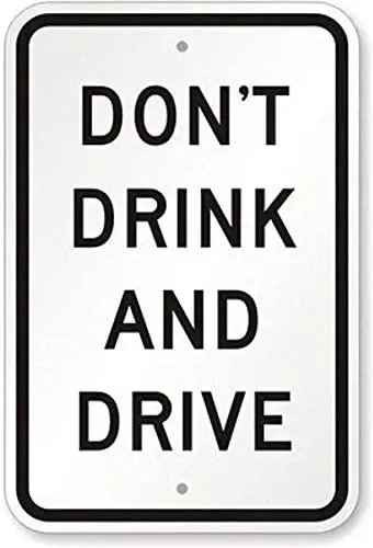 

New Metal Tin Sign Don't Drink and Drive Outdoor Yard Street Garage Signs & Home Bar Club Wall Decor Signs 12x8inch