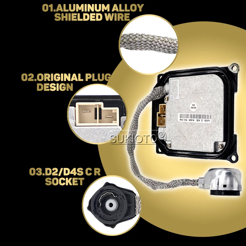 Блок управления балластом фар SUKIOTO OEM D4S D4R 55W HID 85967-51050 8596751050 KDLT003 DDLT003 для Toyota Lexus |