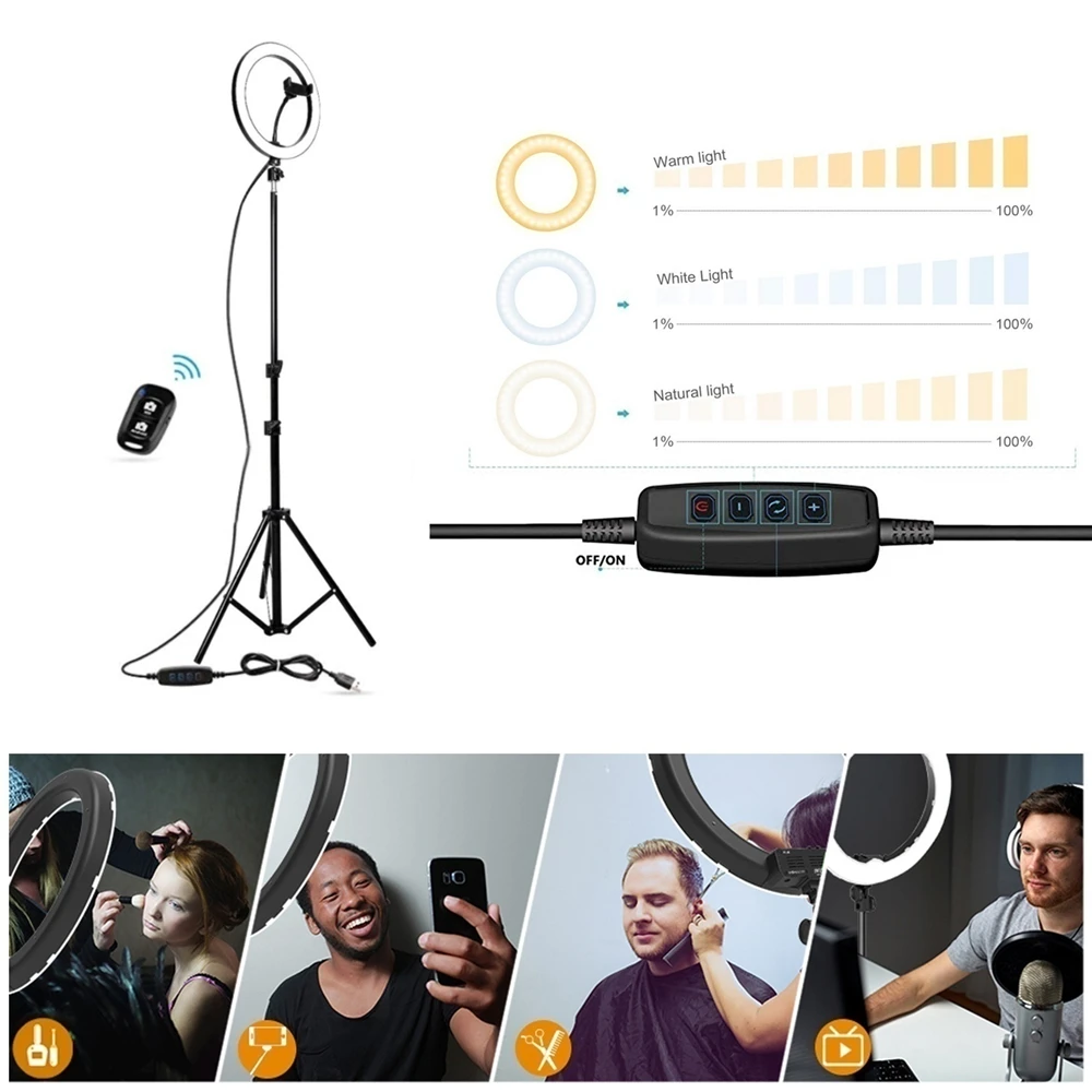 16/26 см фотографии Youtube селфи светильник ing светодиодная кольцевая лампа смартфон