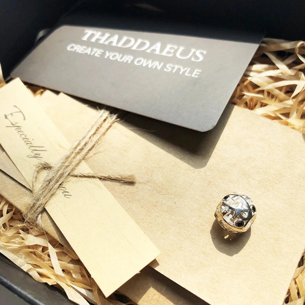 Браслет женский и мужской из серебра с крестом бисера подходит для браслета