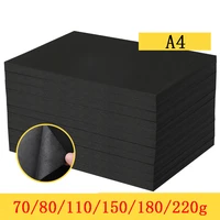 50100pcslot a4 black kraft paper diy card making 70g 80g 110g 150g 180g 220g craft paper thick paperboard cardboard