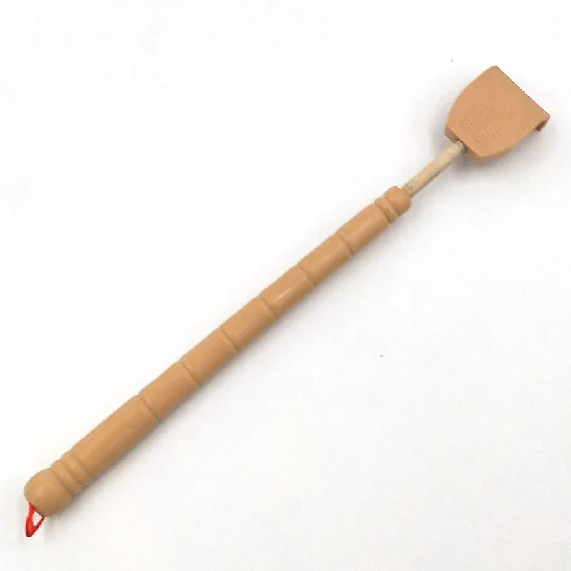 

Bamboo Telescopic Back Scratcher Extendable Wooden Back Itching Self Massager Flexible