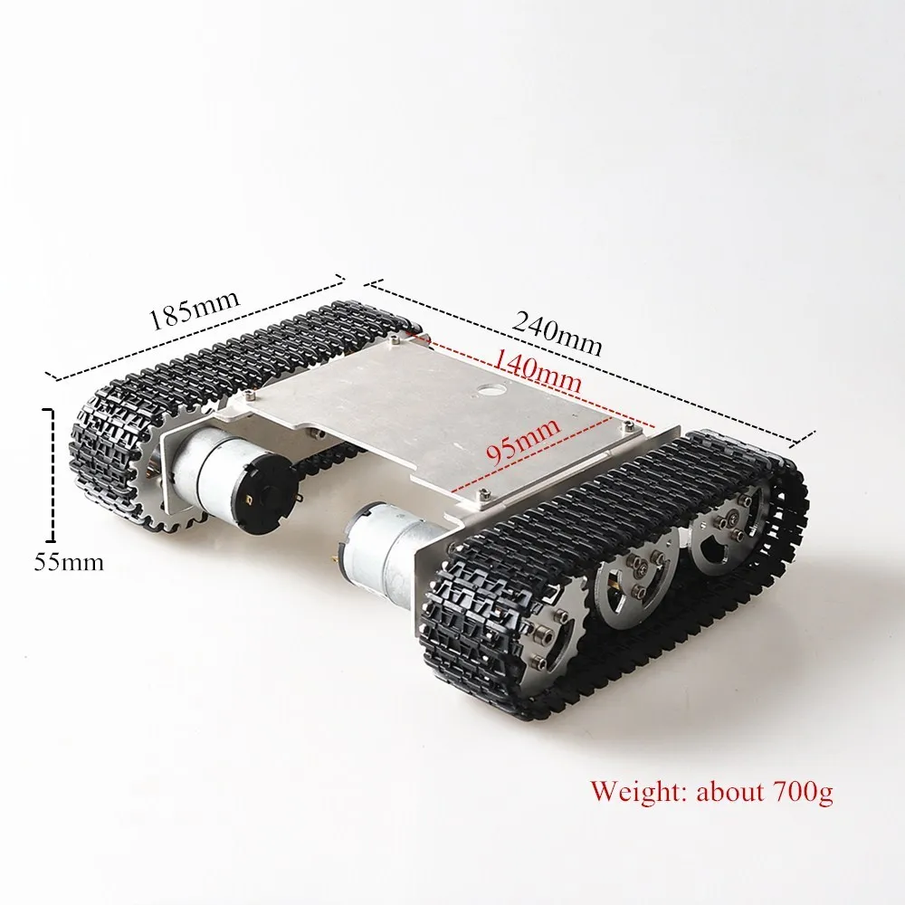 Умное Металлическое шасси для танков на радиоуправлении мини-Clawler гусеничный