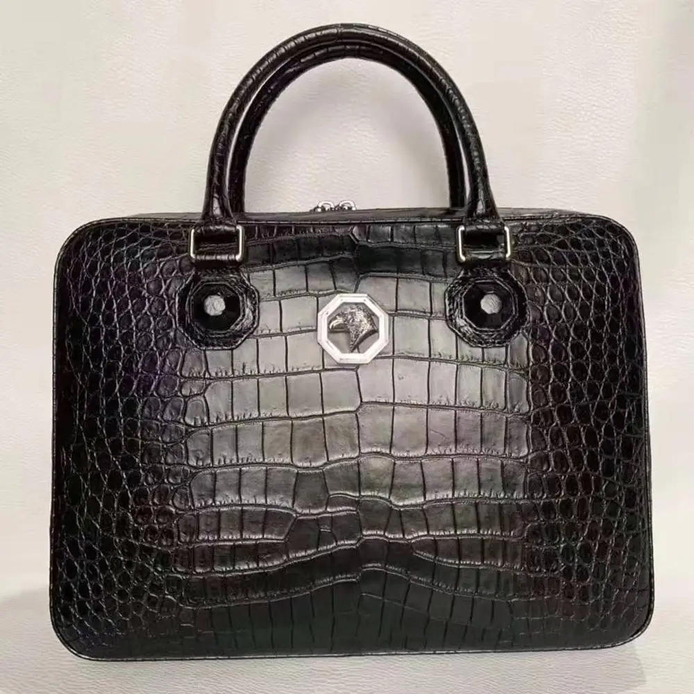 Первоклассное качество 100% натуральная из натуральной крокодиловой кожи мужской