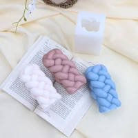 long braided twist silicone candle mold soft thick rope plaster mould diy epoxy crafts supplies soap making home ornaments