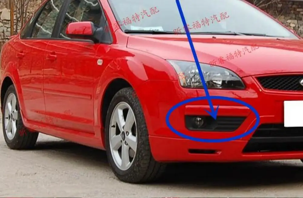 2005 2006 для Ford Focus передние противотуманные фары светильник тумана с Абажур лампы