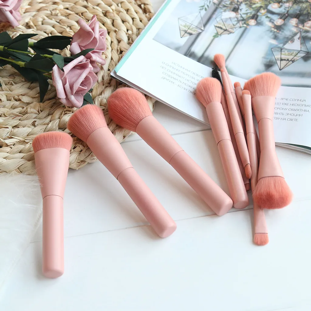 10 шт. деревянные кисточки для нанесения основы под макияж|Аппликатор теней век| |
