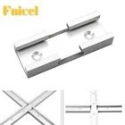 Деревообрабатывающий универсальный соединитель поперечной направляющей, Т-образные перекрестные детали, алюминиевые Деревообрабатывающие инструменты для самостоятельной сборки Т-образных пазов
