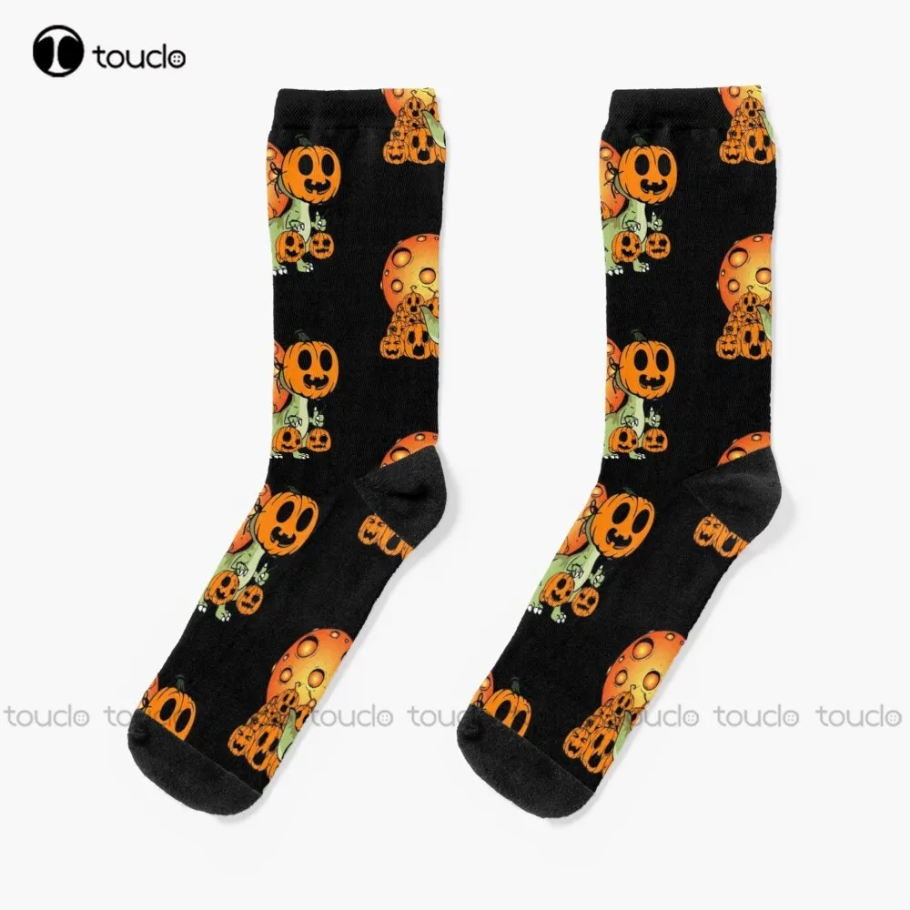 

Halloween Dinosaur T Rex Mummy Pumpkin Socks Womens Soccer Socks Personalized Custom Unisex Adult Teen Youth Socks Fashion New