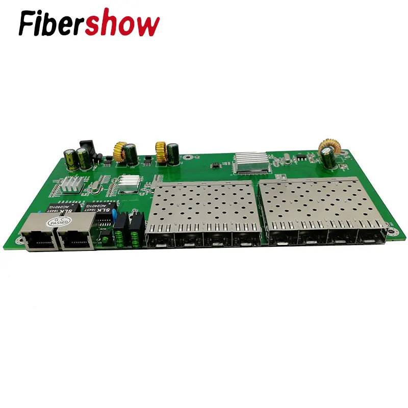 8 портов 1 25G SFP solt 2 RJ45 Gigabit Ethernet PCBA плата медиаконвертер 10/100/1000 M | Мобильные