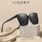 Очки солнцезащитные LIOUMO поляризационные для мужчин и женщин, модные большие квадратные солнечные аксессуары для путешествий, антибликовые UV400