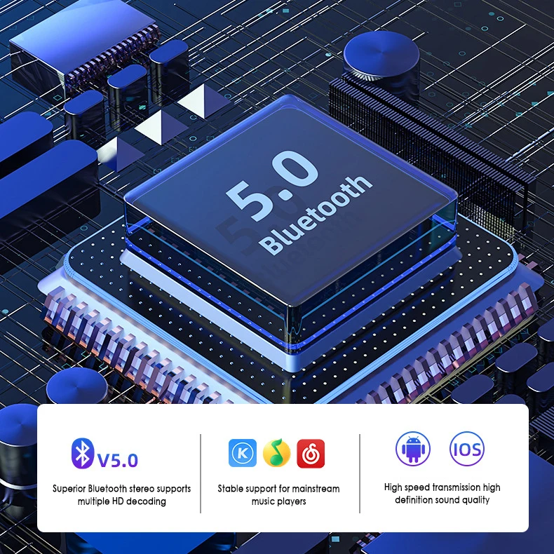 Новая мода B5 Bluetooth 5,0 TWS наушники сенсорное управление стерео звук HIFI гарнитура IPX5 водонепроницаемые беспроводные наушники