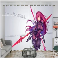 fate grand order window curtain 3d print first order window treatment japan anime for kids window drapes home custom decoration